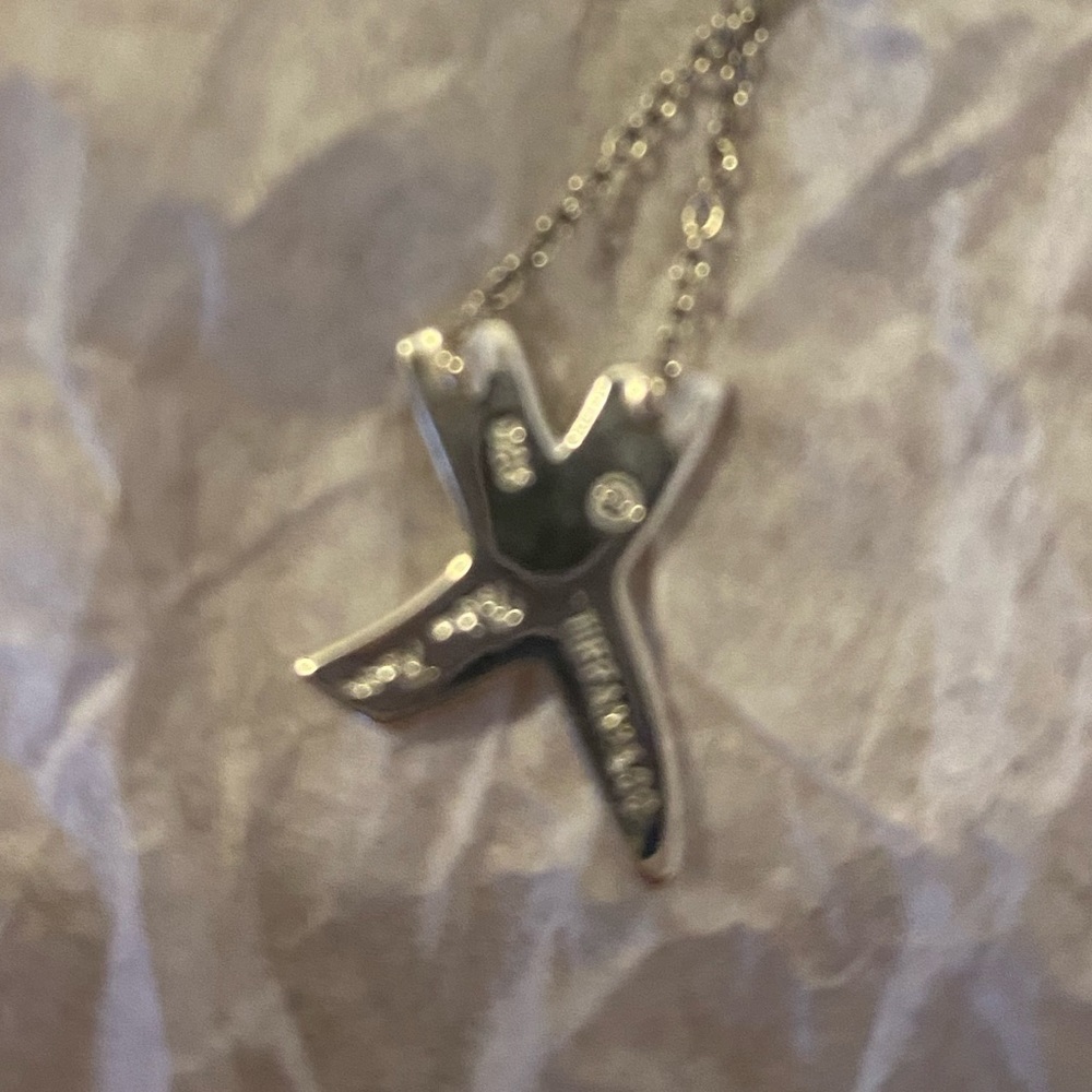 ⭐️HP⭐️Tiffany & Co. Paloma Picasso sterling silver X necklace - Picture 2 of 2
